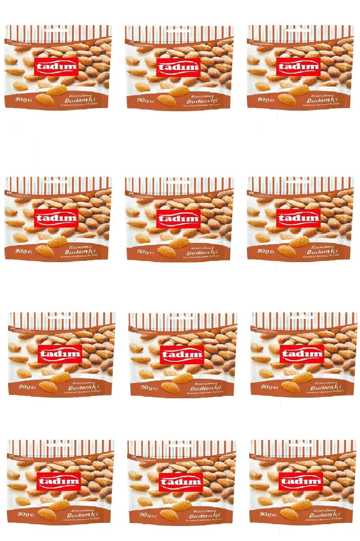 Kavrulmuş Badem Içi 90 Gr X 12 Adet