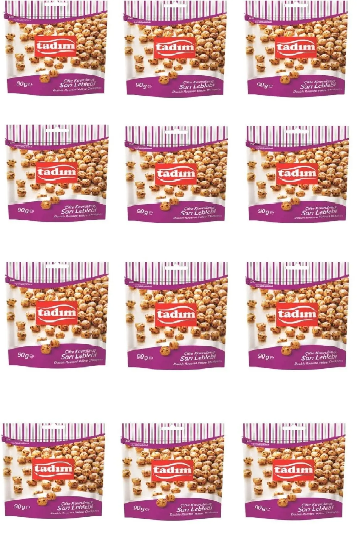 Sarı Leblebi Çifte Kavrulmuş 90 Gr X 12 Adet