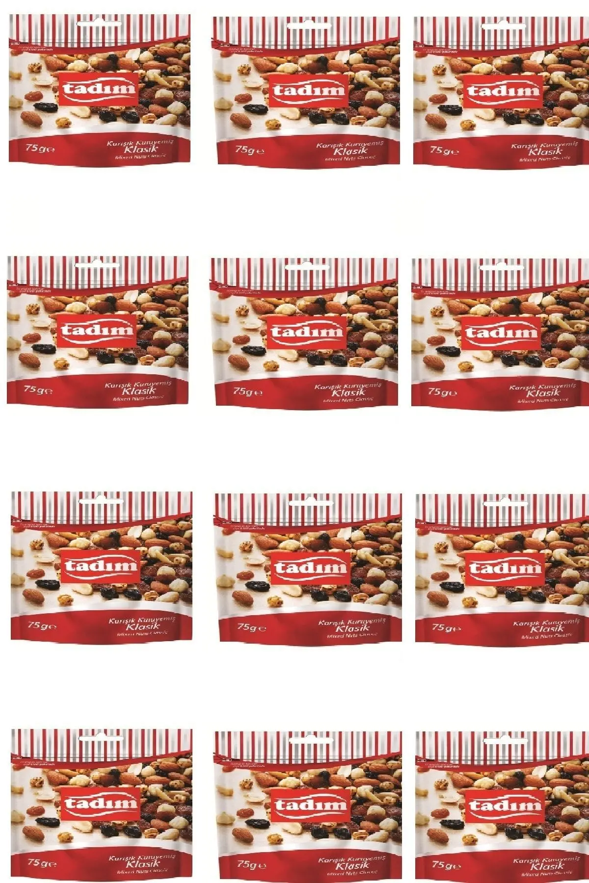 Karışık Kuruyemiş Klasik 75 Gr X 12 Adet