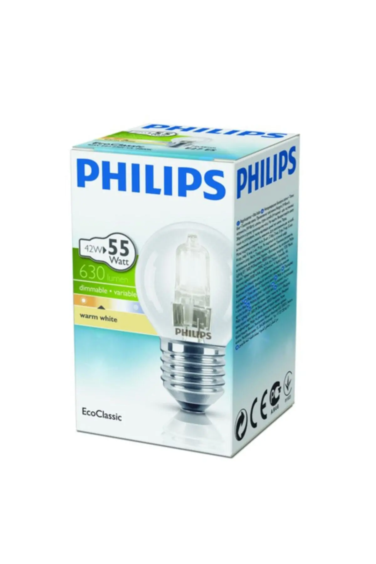 Ecoclassic Halojen Mini Top Ampul E27 Duy Sarı Işık