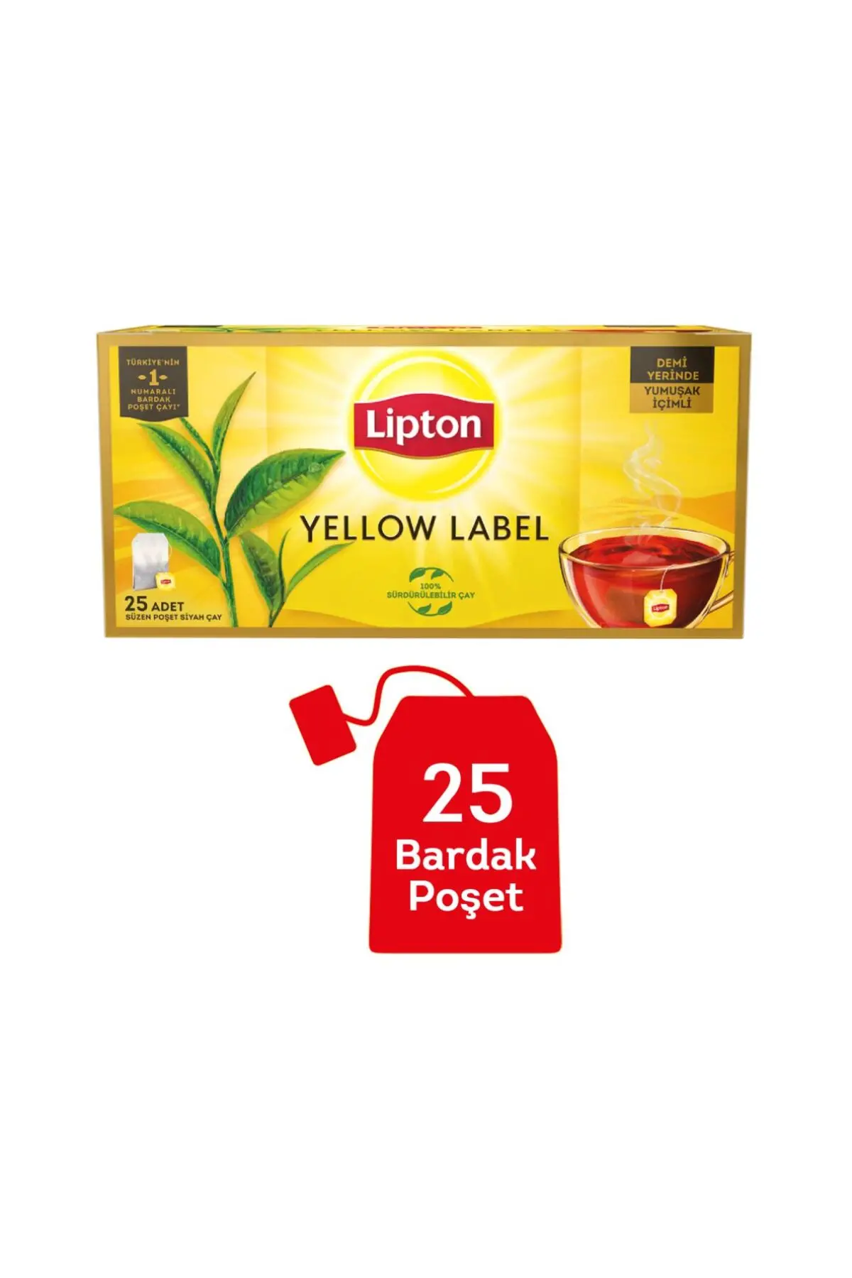 LİPTON YELLOW LABEL BARDAK POŞET 25'Lİ X 1 ADET