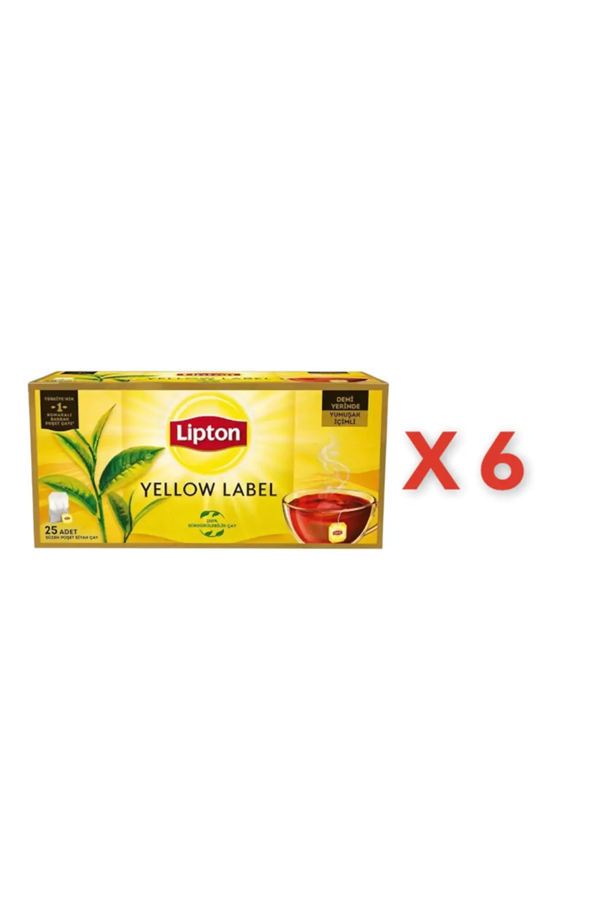 Yellow Label Bardak Poşet Çay 25'li X 6 Adet