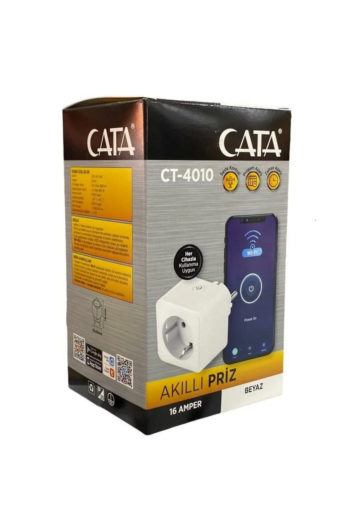 Çınarcık Tç CT-4010 16 AMPER AKILLI PRİZ