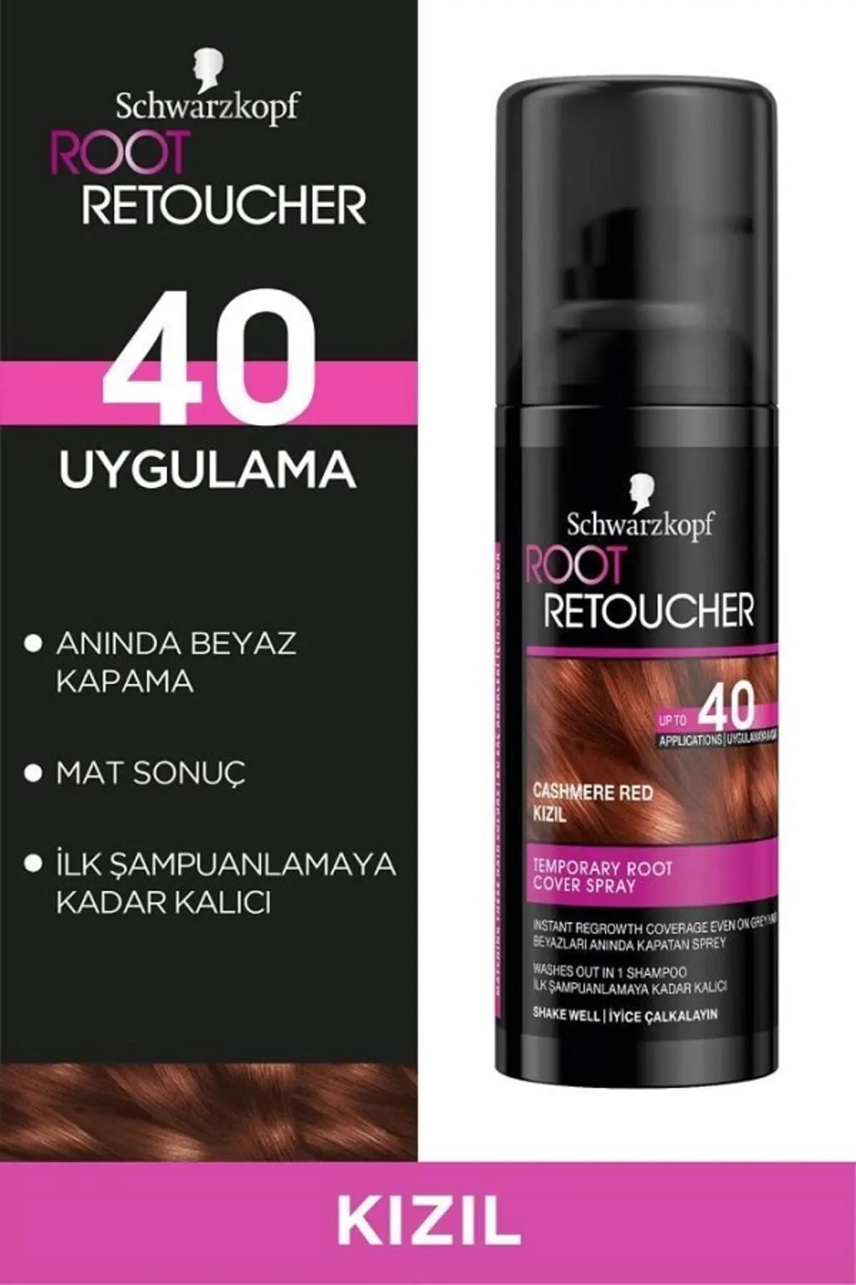 Beyazları Anında Süper Kapatan Sprey Boya Kızıl 120 Ml