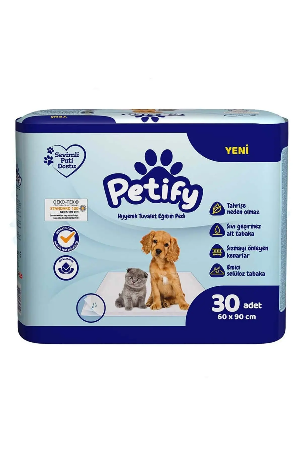 Hijyenik Tuvalet Eğitim Pedi 30 Adet - 60 Cmx90 Cm