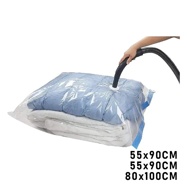 3LÜ SET  VAKUMLU  POŞET  HURÇ 2 ADET XL= 55X90CM + 1ADET XXL= 80X100CM  %75 YER TASARRUFU (4745)