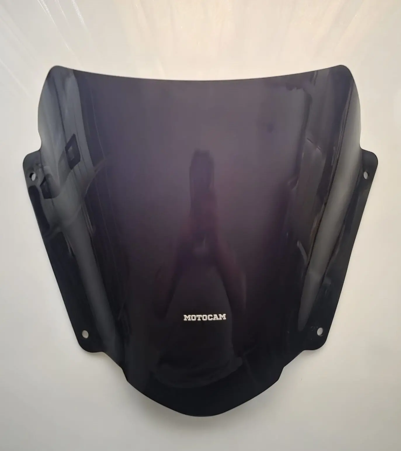 MOTOCAM Suzuki Burgman 400 Ön Cam 2017-2026 Model 38cm Siyah Renkli 4mm KISA SPORTİF