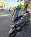 MOTOCAM Kymco Downtown GT 350 Ön Cam 2024-2026 Model 62cm Siyah Renkli 4mm-5