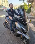 MOTOCAM Kymco Downtown GT 350 Ön Cam 2024-2026 Model 62cm Siyah Renkli 4mm-6