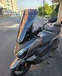 MOTOCAM Kymco Downtown GT 350 Ön Cam 2024-2026 Model 62cm Siyah Renkli 4mm-7