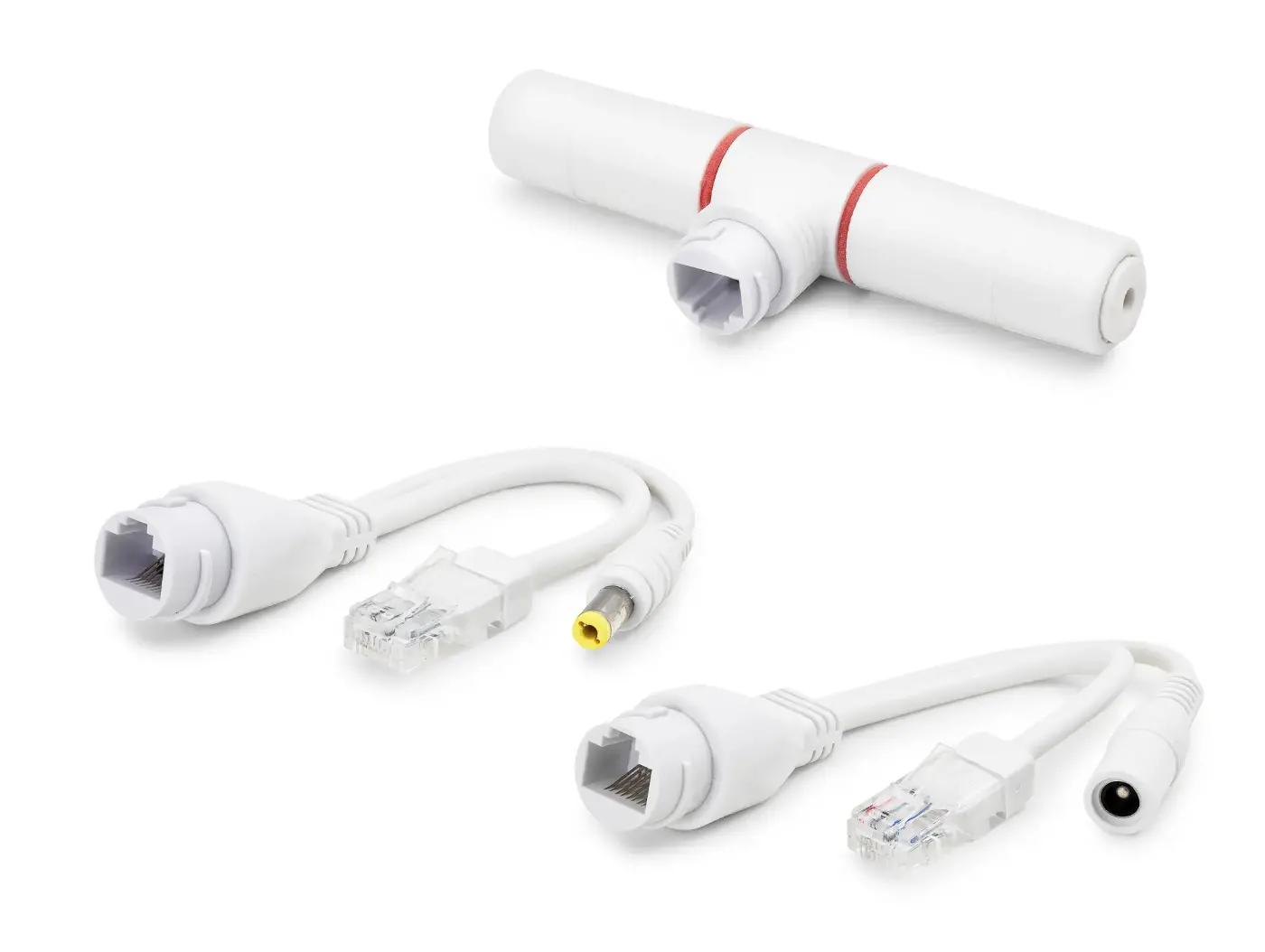 Poe Combiner Mux 2 In 1 Rj45 Veri + Güç Birleştirici Adaptör - Beyaz HDX5550