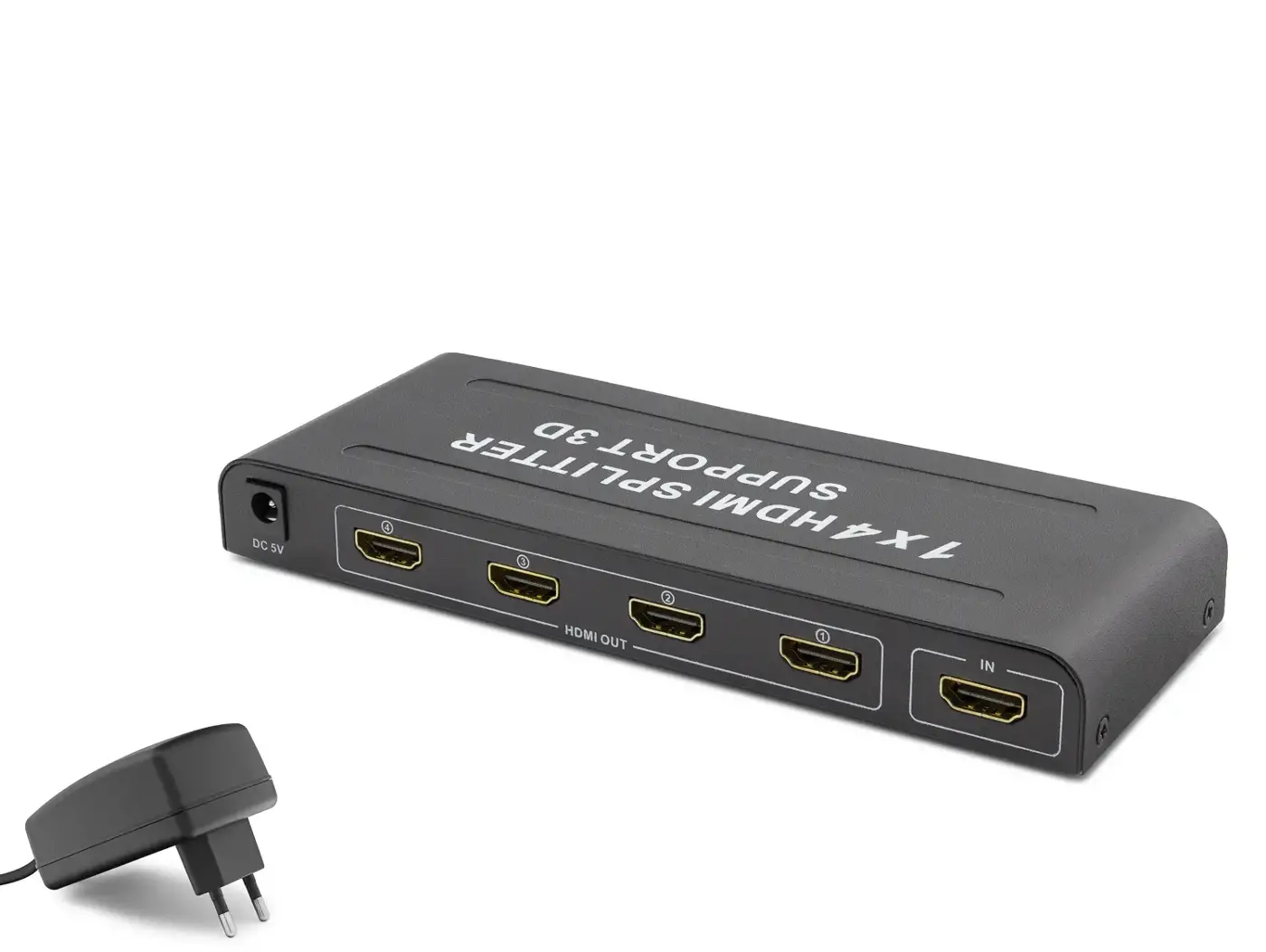 Hdmi Splitter 4K 3D 1 In 4 Out - Siyah HDX1294