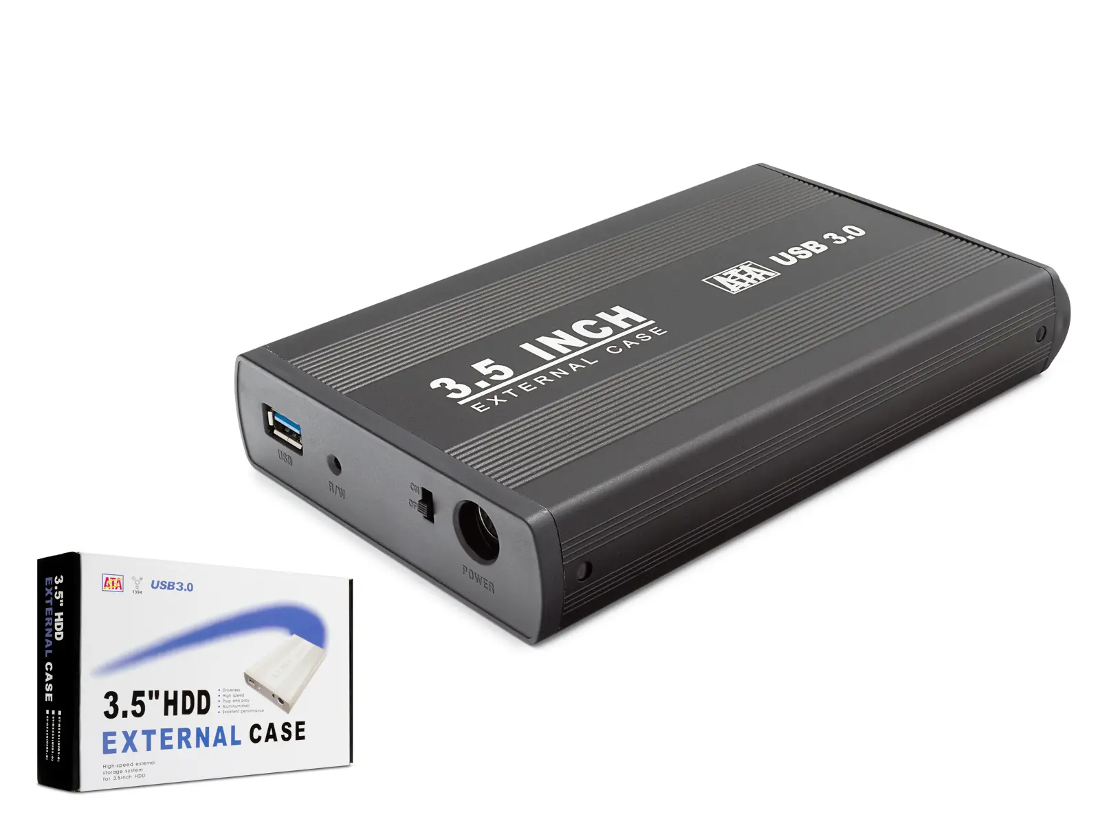 3.5 Inç Sata Hdd Harici Disk Kutusu Usb 3.0 - Siyah HDX1756