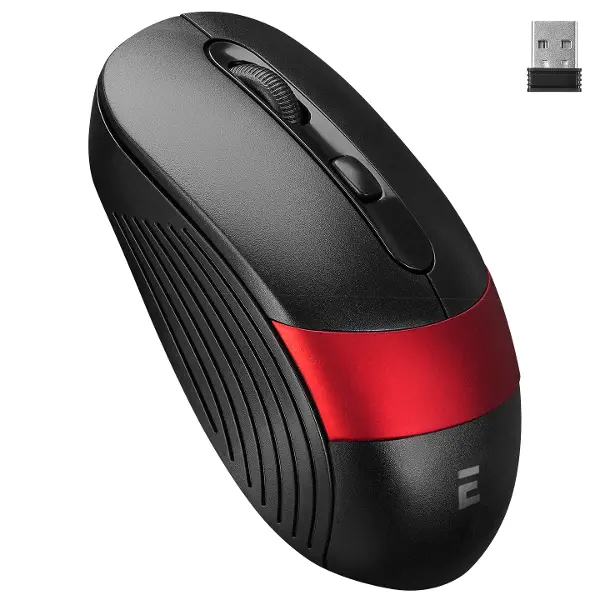 SM18SK Kablosuz Mouse 1600 Dpi Siyah Kırmızı