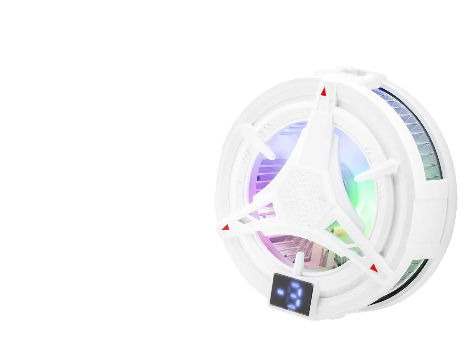 Telefon Soğutucu Fan Manyetik Isı Göstergeli Rgb - Beyaz HDX4380