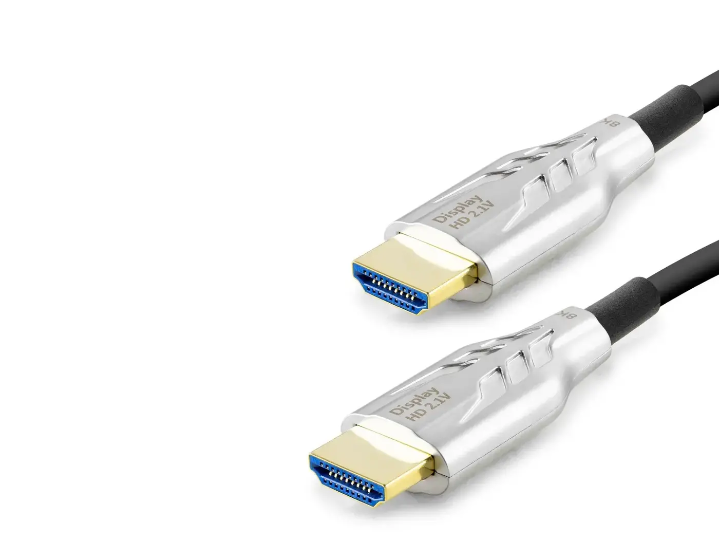 Fiber Optik Hdmi 2.1 Kablo 8K Uhd 60 Hz Od 8.0 Mm 20 M - Siyah Gri HDX2049