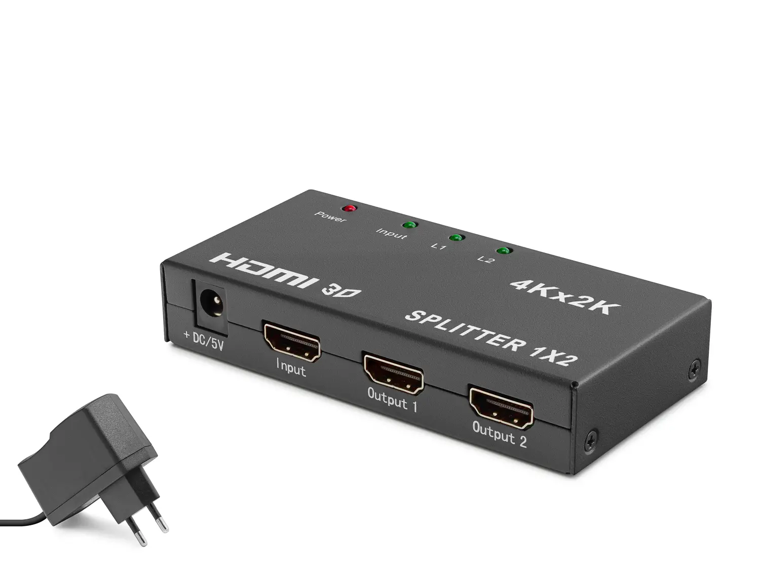 Hdmi Splitter 4K 3D 1 In 2 Out - Siyah HDX1295
