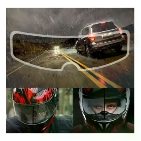 Kask Vizörü İçin Yağmur ve Buğu Engelleyici Film