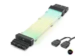 24 Pin Argb Power Supply Uzatma Kablosu Gümüş Kaplamalı Bükülebilir 2 Mm 108 Led Siyah ND2814B-2
