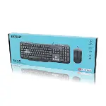USB KABLOLU KLAVYE - MOUSE SET Q KLAVYE 1200DPI MOUSE KM-1435 (4745)-1
