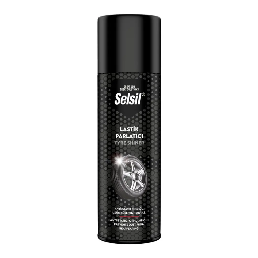 SELSİL OTO - ARAÇ LASTİK PARLATICI - TEMİZLEYİCİ SPREY 500ML (4745)