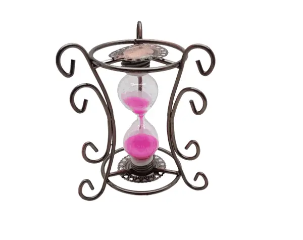 METAL STANDLI CAM KUM SAATİ (4745)