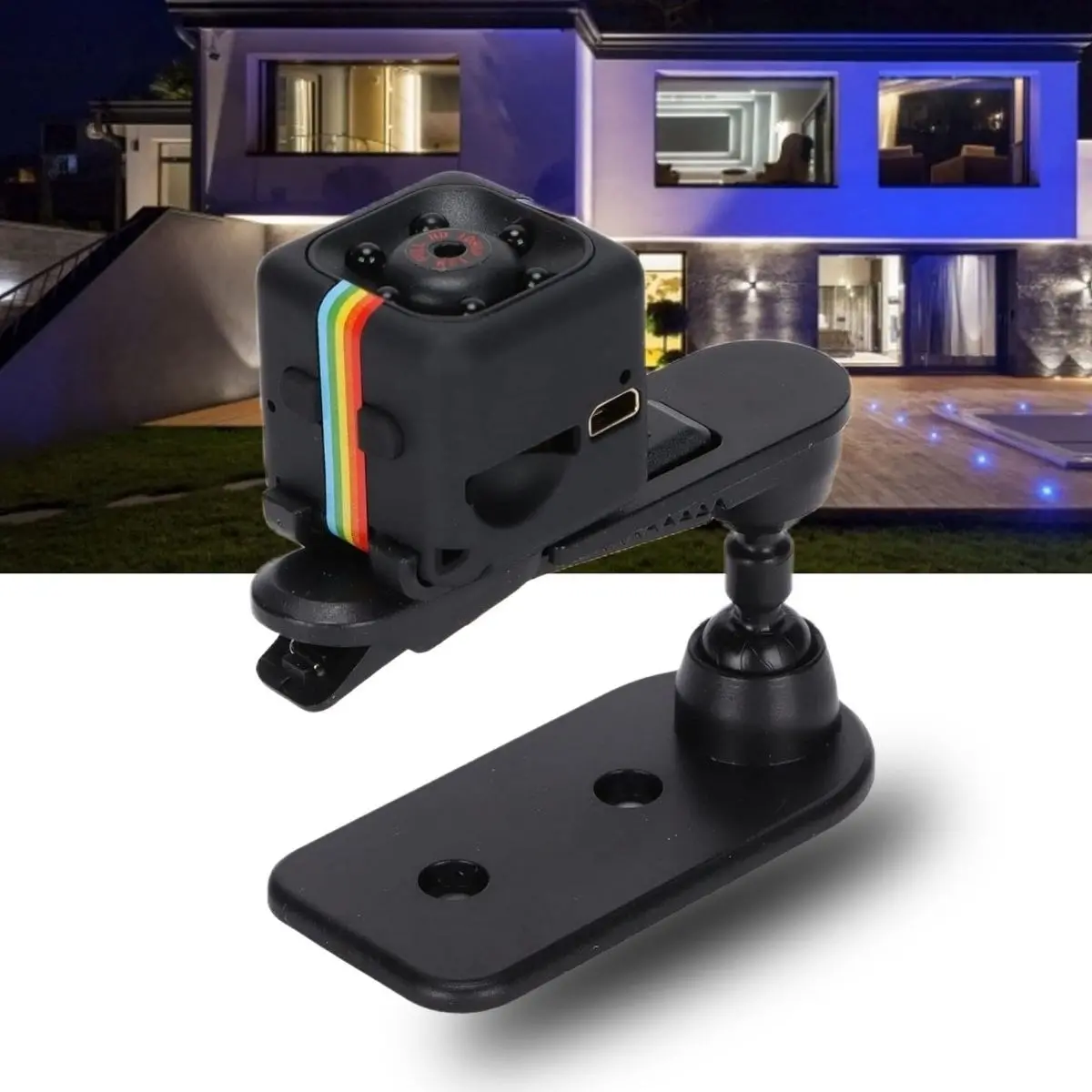 Mini Boy Küp Tipi Gece Görüşlü HD Kaliteli Güvenlik Kamerası (4745)