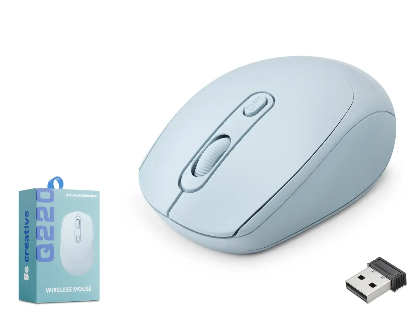 Kablosuz Mouse 1600 Dpi Mavi Q220B