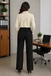 Uzun Kol Gömlek Düğmeli Klasik Yaka Günlük Ve Ofis Şıklığına Uygun - Bej-3