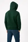 Erkek Üç İplik Kapüşonlu Kanguru Cepli SweatShirt Hoodie - Haki-2