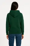 Üç İplik Kapüşonlu Kanguru Çepli SweatShirt Hoodie - Haki-2