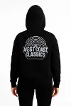 Üç İplik Kapüşonlu Ön Ve Arka Baskılı SweatShirt Hoodie - Siyah-4