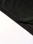 Baskılı Oversize Bisiklet Yaka T-shirt - Siyah-4