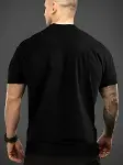 Baskılı Oversize Bisiklet Yaka T-shirt - Siyah-2