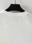 Baskılı Oversize Bisiklet Yaka T-shirt - Beyaz-4