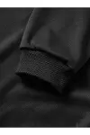 Üç İplik Kapşonlu 10 Kasıma Özel SweatShirt - Siyah-3