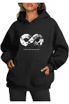Üç İplik Kapşonlu 10 Kasıma Özel SweatShirt - Siyah-1