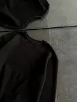 Kışlık Bisiklet Yaka Üç İplik Basic SweatShirt - Siyah-2