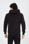 Unisex Tam Fermuarlı Kapşonlu&nbsp; SweatShirt - Siyah-2