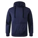Erkek Uzun Kol Kapşonlu Basic Sweatshirt Hoodie - Lacivert-3