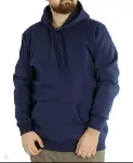 Erkek Uzun Kol Kapşonlu Basic Sweatshirt Hoodie - Lacivert-1