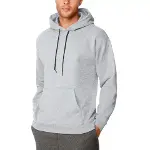 Erkek Uzun Kol Kapşonlu Basic Sweatshirt Hoodie - Gri-1
