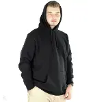 Erkek Uzun Kol Kapşonlu Basic Sweatshirt Hoodie - Siyah-2