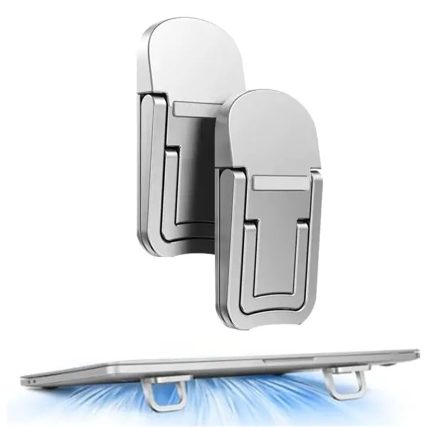 1 Çift Yapışkanlı Katlanabilir Laptop Standı – Mini Notebook Yükseltici, Taşınabilir Kaymaz Laptop Ayağı (4745)