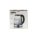 CAM - LEDLİ KETTLE 1.8LT  GİZLİ REZİSTANS - KABLOSUZ 360 DERECE GÖVDE 1500W SK-8033 (4745)-4