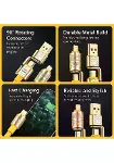 4in1 Hızlı Şarj Ve Data Kablosu Type-c / Lightning / Micro Usb PL-8631 (4745)-2