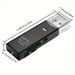 2in1 Usb 3.0 Micro Sd Hafıza Kartı - Tf Kart Okuyucu Hub Adaptör Veri Aktarıcı (4745)-5