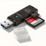 2in1 Usb 3.0 Micro Sd Hafıza Kartı - Tf Kart Okuyucu Hub Adaptör Veri Aktarıcı (4745)-1