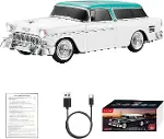 Retro Klasik Araba Bluetooth Hoparlör Kablosuz HD Ses FM Radyo YG-1955 (4745)-5