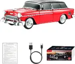 Retro Klasik Araba Bluetooth Hoparlör Kablosuz HD Ses FM Radyo YG-1955 (4745)-1